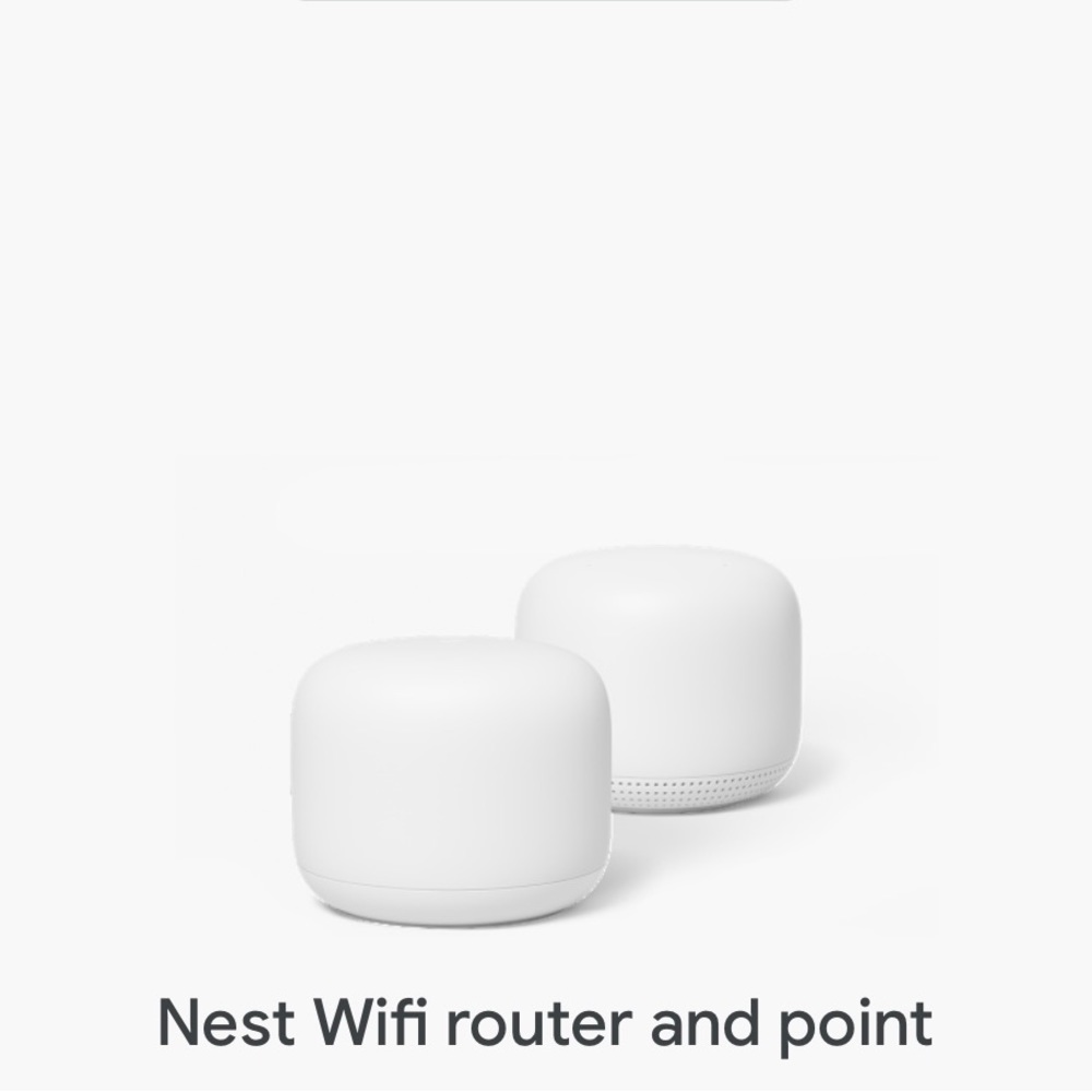 Google Nest Wifi Router and Point
